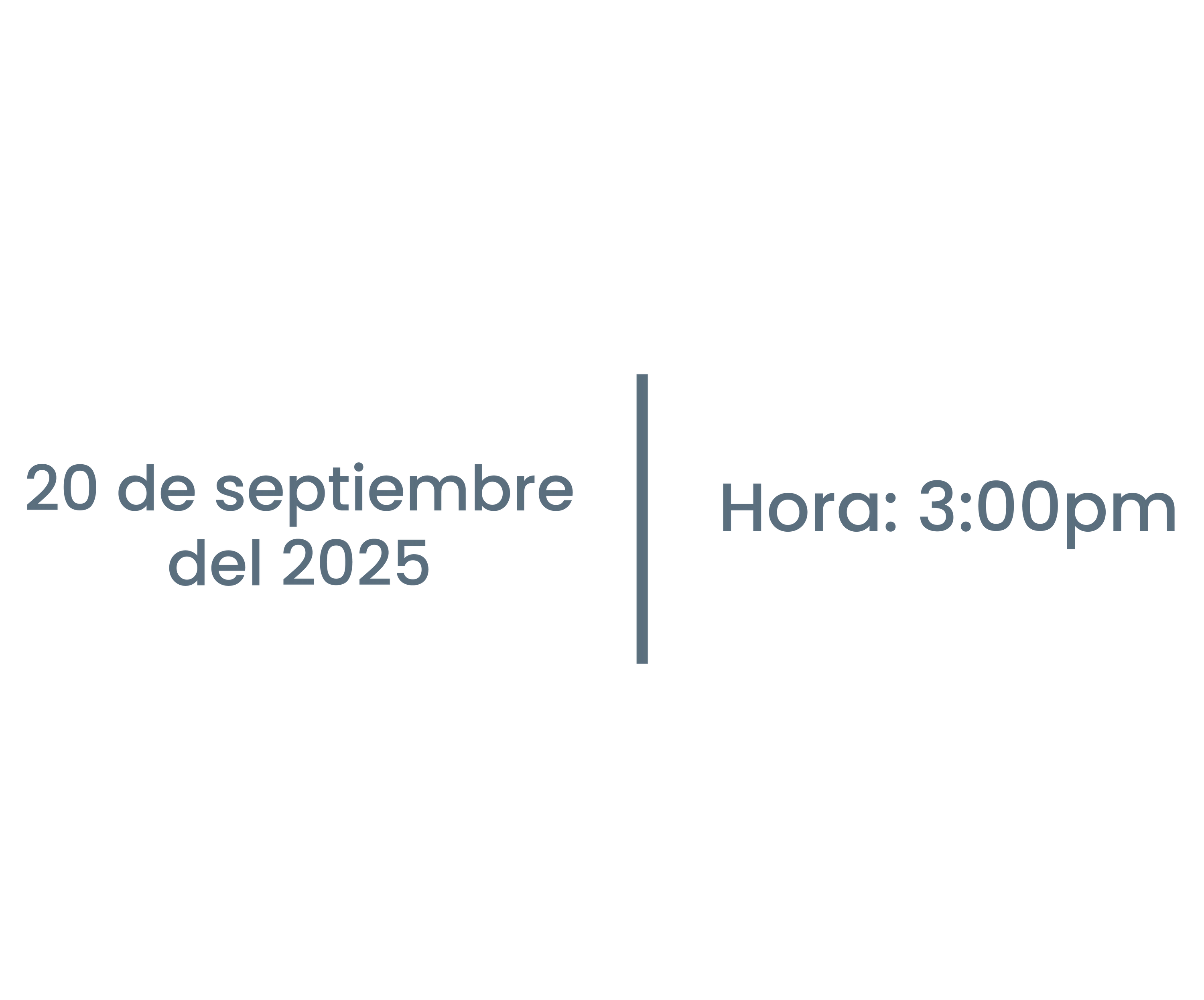 Fecha y hora de la ceremonia